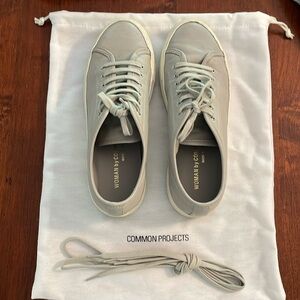 Common Projects Women's Original Achilles Sneakers in Grey Leather, size 8/38